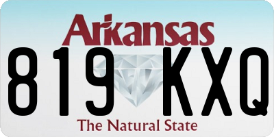 AR license plate 819KXQ