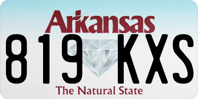 AR license plate 819KXS