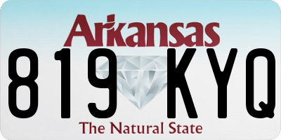 AR license plate 819KYQ