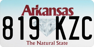 AR license plate 819KZC