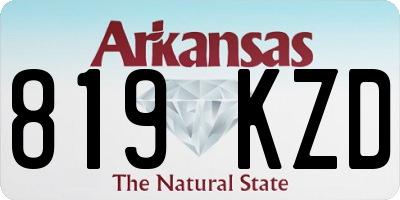 AR license plate 819KZD