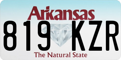 AR license plate 819KZR