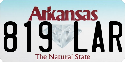 AR license plate 819LAR