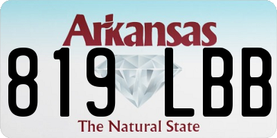 AR license plate 819LBB