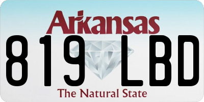 AR license plate 819LBD