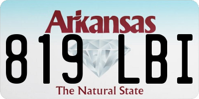 AR license plate 819LBI
