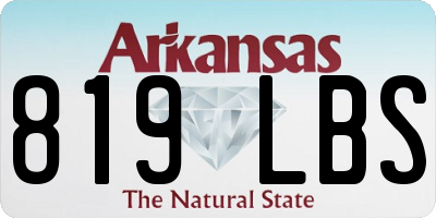AR license plate 819LBS