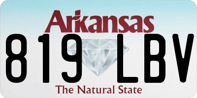 AR license plate 819LBV