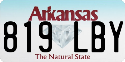 AR license plate 819LBY