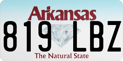 AR license plate 819LBZ