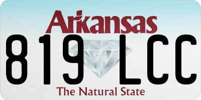 AR license plate 819LCC