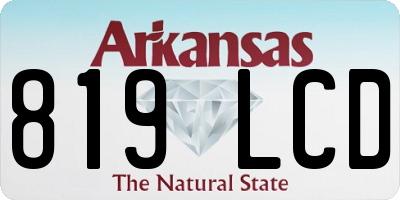 AR license plate 819LCD