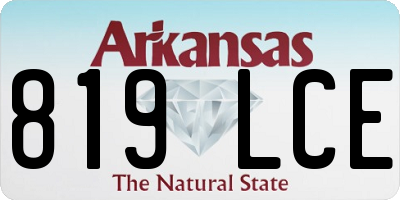 AR license plate 819LCE