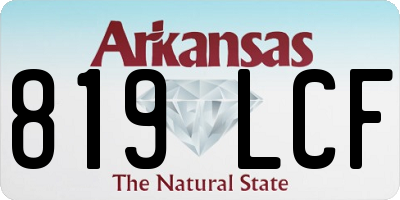 AR license plate 819LCF