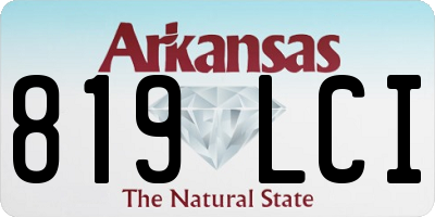 AR license plate 819LCI