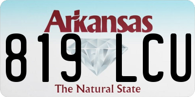 AR license plate 819LCU