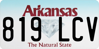AR license plate 819LCV