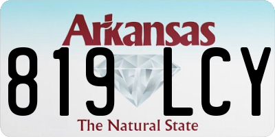 AR license plate 819LCY