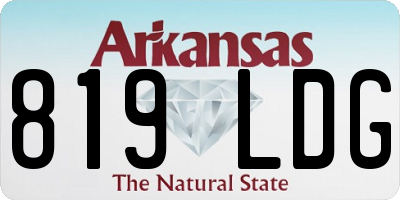 AR license plate 819LDG