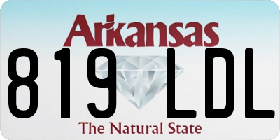 AR license plate 819LDL