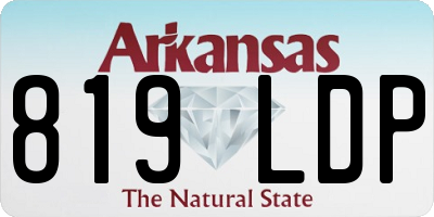 AR license plate 819LDP
