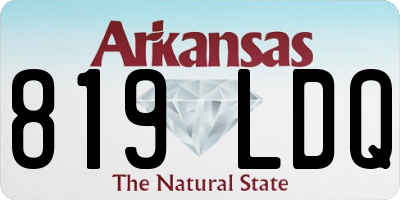 AR license plate 819LDQ