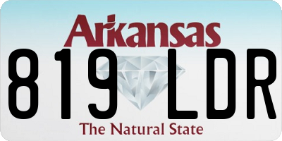 AR license plate 819LDR