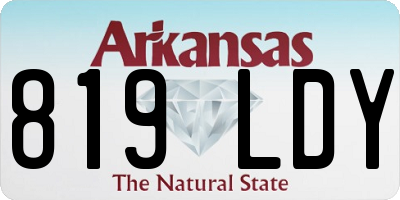 AR license plate 819LDY