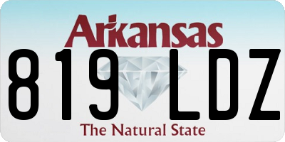 AR license plate 819LDZ
