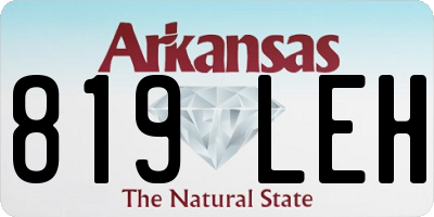 AR license plate 819LEH