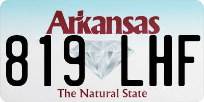 AR license plate 819LHF