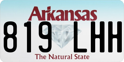 AR license plate 819LHH