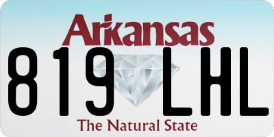 AR license plate 819LHL