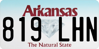 AR license plate 819LHN