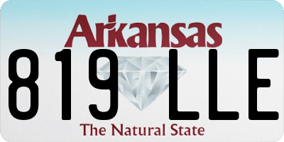 AR license plate 819LLE