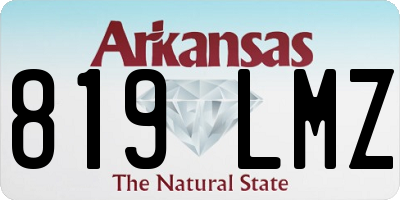 AR license plate 819LMZ