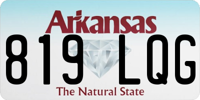 AR license plate 819LQG