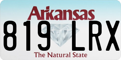 AR license plate 819LRX