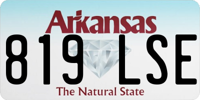 AR license plate 819LSE