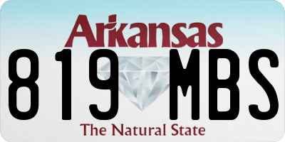 AR license plate 819MBS