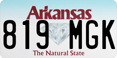 AR license plate 819MGK