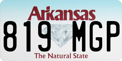 AR license plate 819MGP