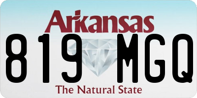 AR license plate 819MGQ