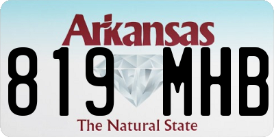 AR license plate 819MHB