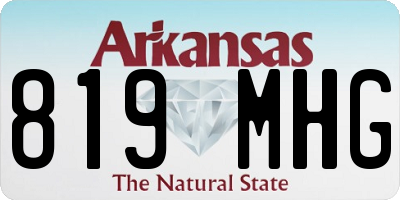 AR license plate 819MHG