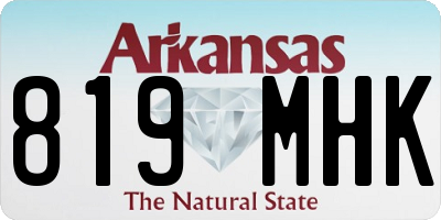 AR license plate 819MHK