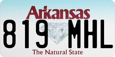 AR license plate 819MHL