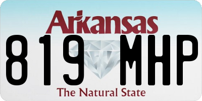 AR license plate 819MHP
