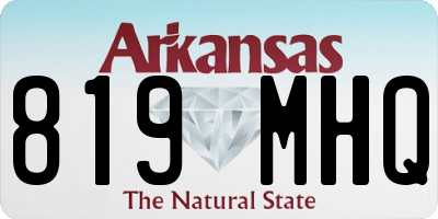 AR license plate 819MHQ