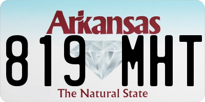 AR license plate 819MHT